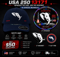 COMING JUNE 8TH REPUBLICAN UNIVERSE USA 250 - 13171 SECRET NUMBER CODE HAT 4-PIECE BUNDLE SET